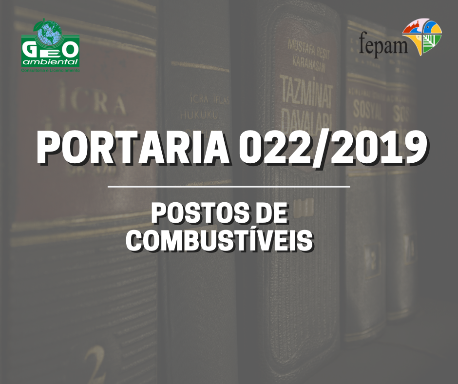 Nova Portaria FEPAM 22/2019